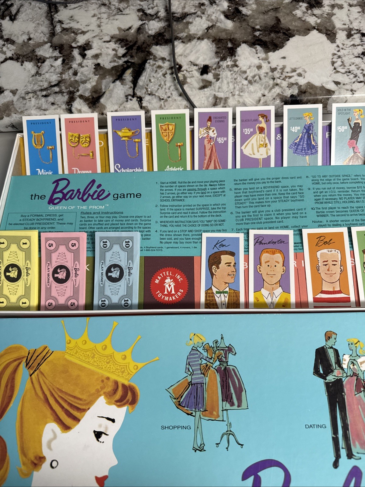 Barbie Queen of the Prom Game by Mattel Complete 1995