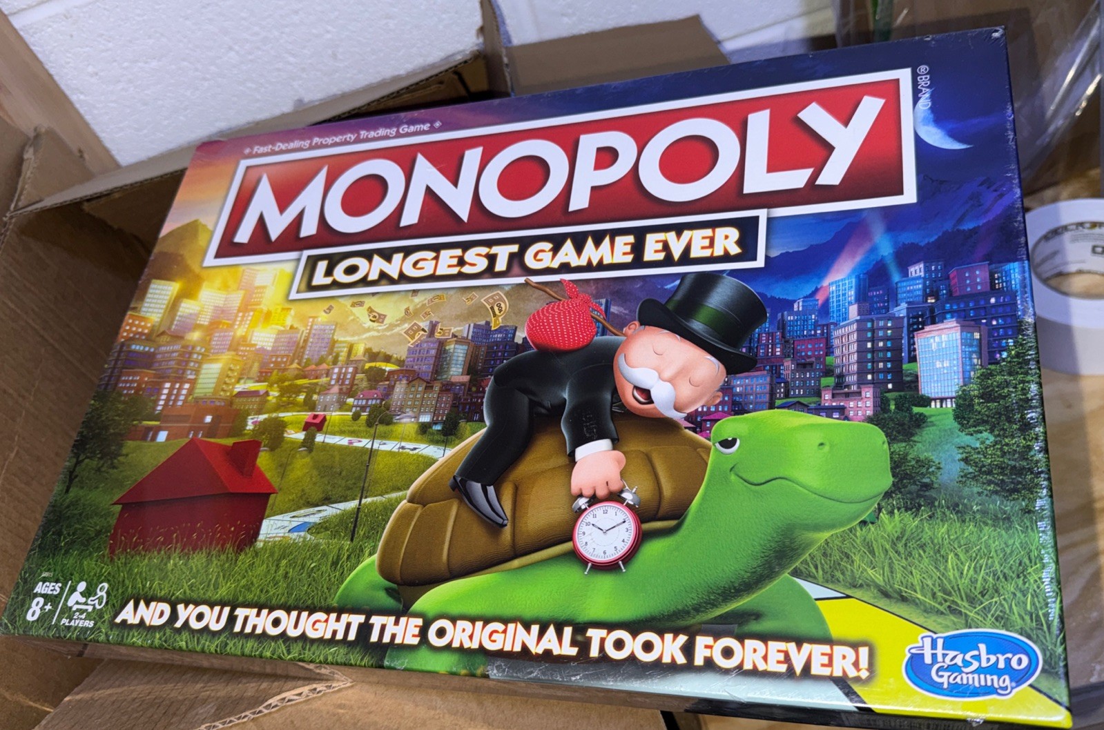 Monopoly Longest Game Ever Edition Hasbro NEW SEALED Retired