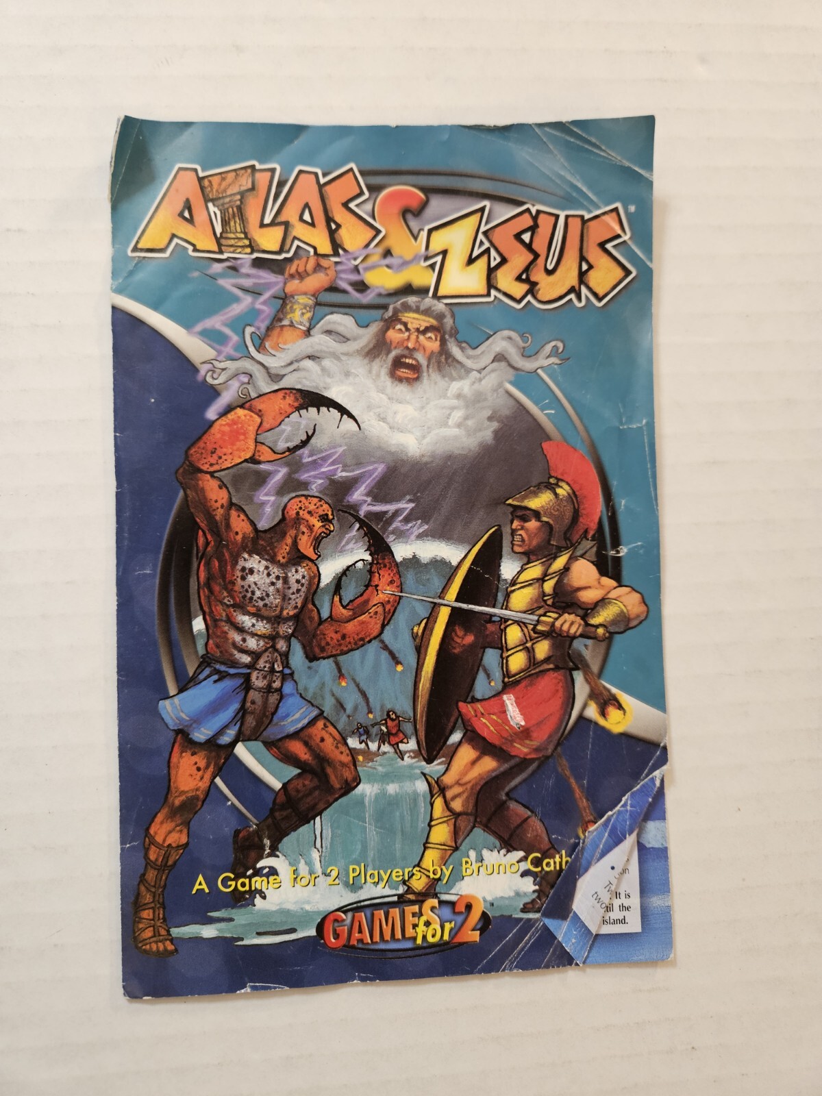 Atlas & Zeus Games for 2 Board Game COMPLETE