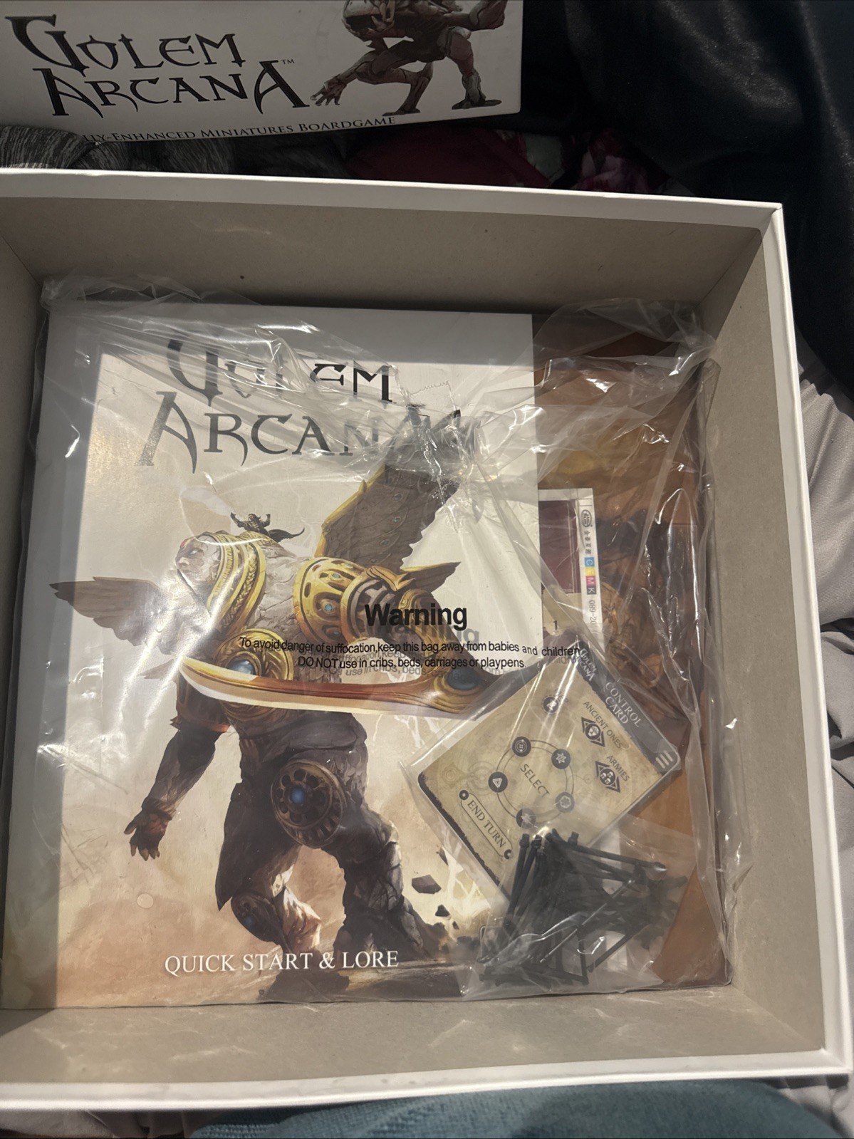 Golem Arcana Base Game Set Miniatures Box Broken Game Good!