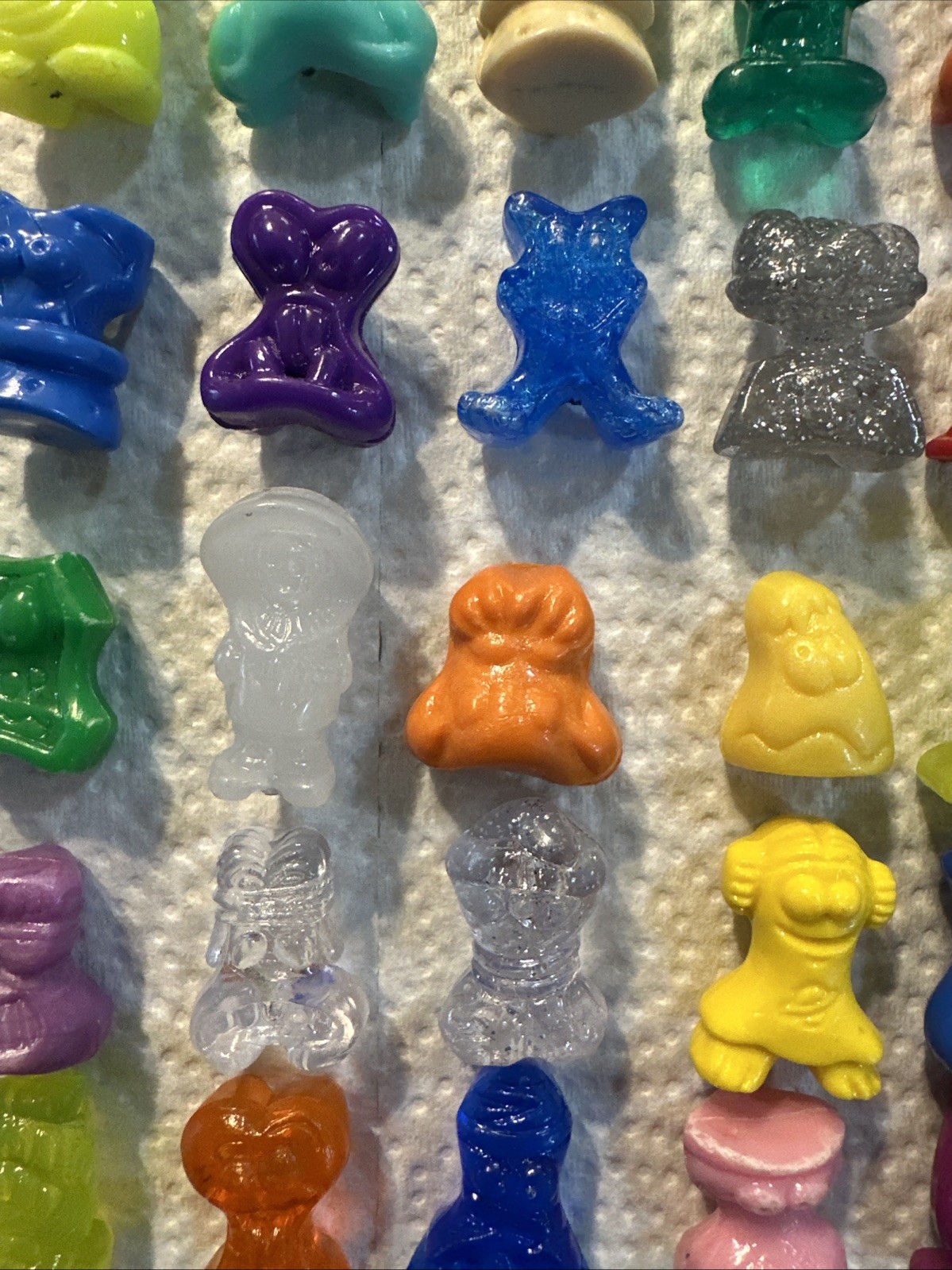 Vintage Gogo’s Crazy Bones Huge Mixed Lot Figures Gogo Toys Go Go Rare Glitter