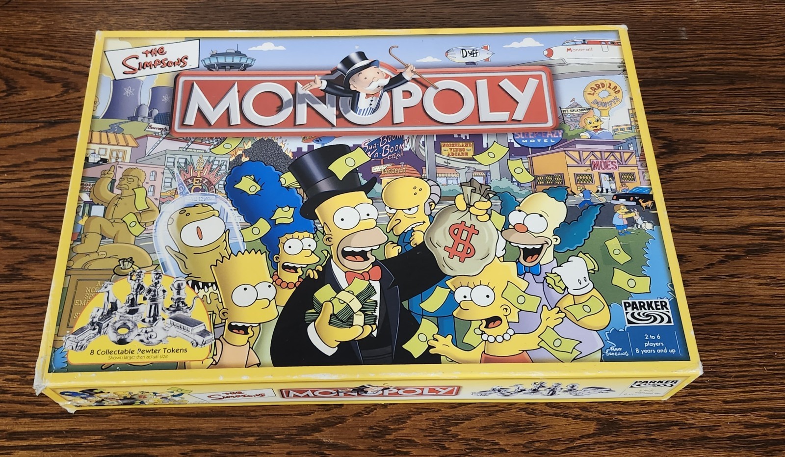 Rare UK Version The Simpsons Monopoly 2003 Boardgame 99% Complete USA SHIPPER