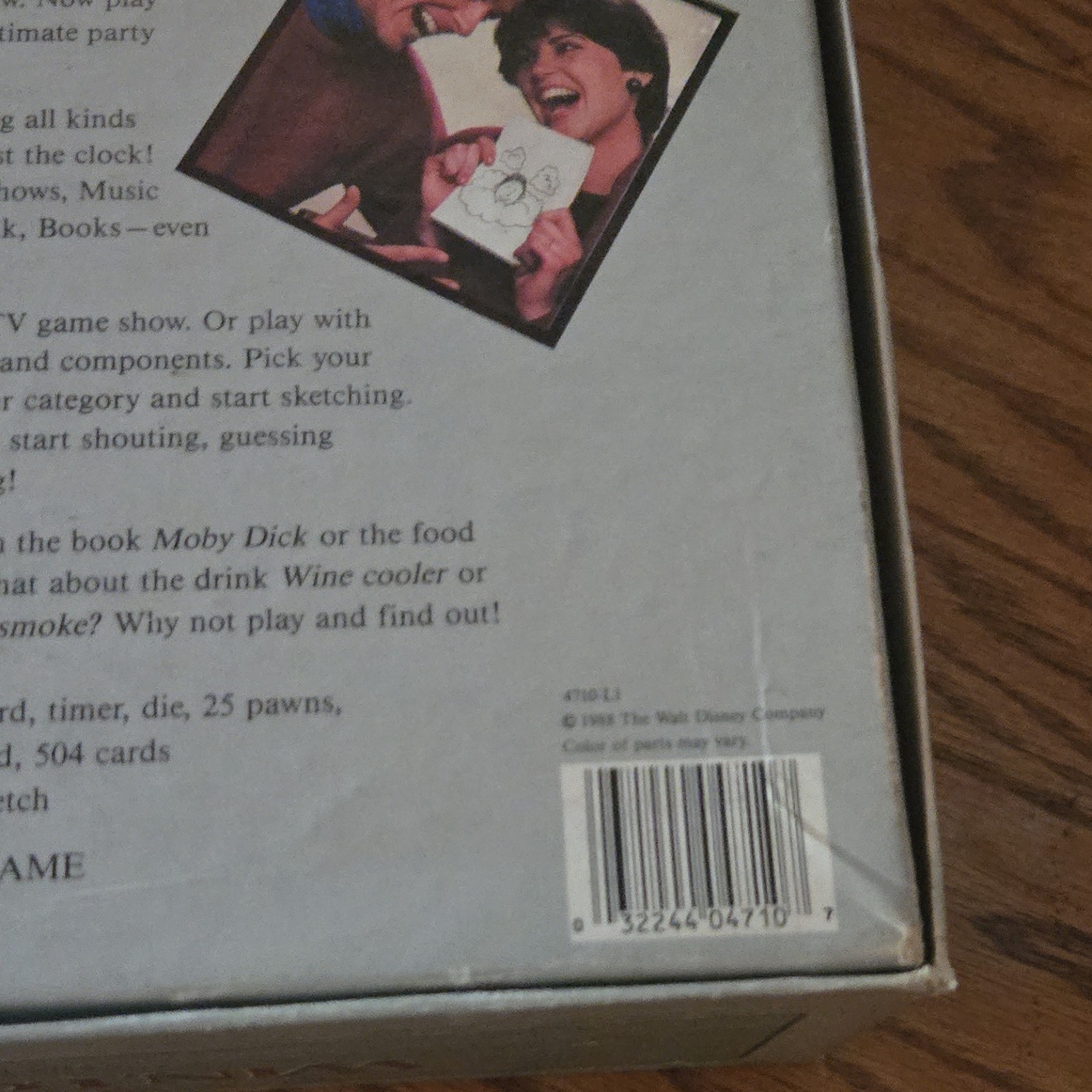 Milton Bradley Win, Lose or Draw Party Charades Game w/ Timer 3+ Players 1988