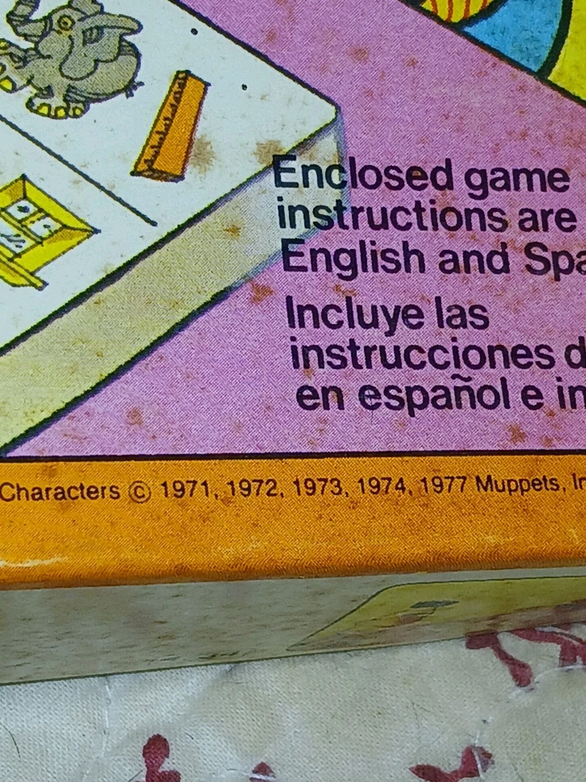 VTG Sesame Street Light and Learn Game Milton Bradley 1977 WORKS Read Note