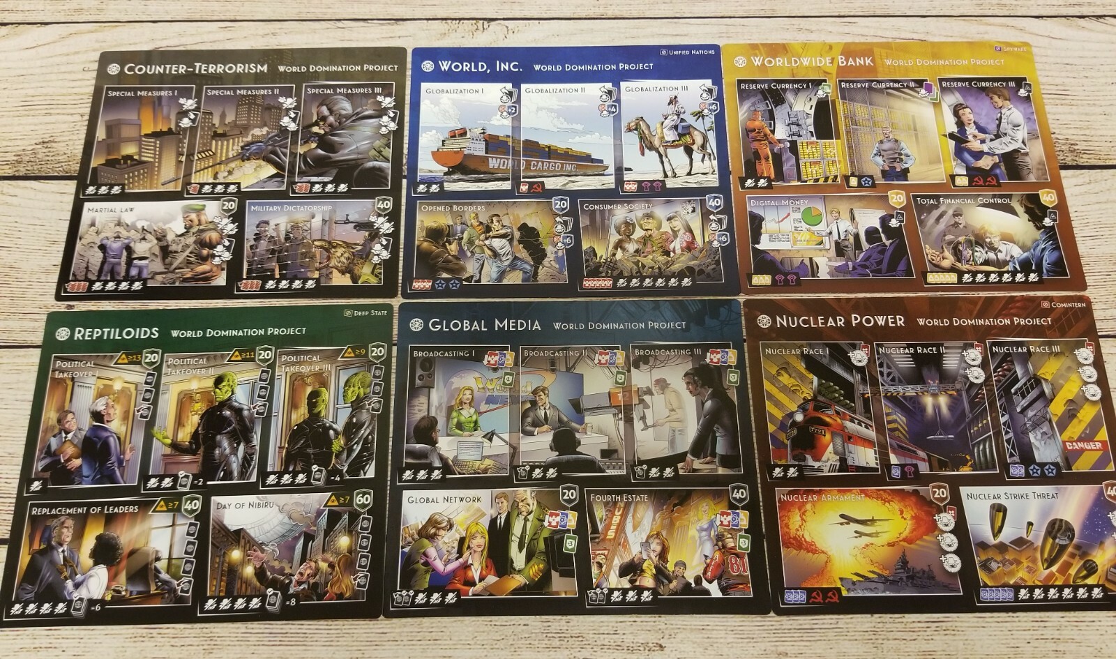 Deep State New World Order Kickstarter 2020 ALL-IN by CrowD Games SEALED