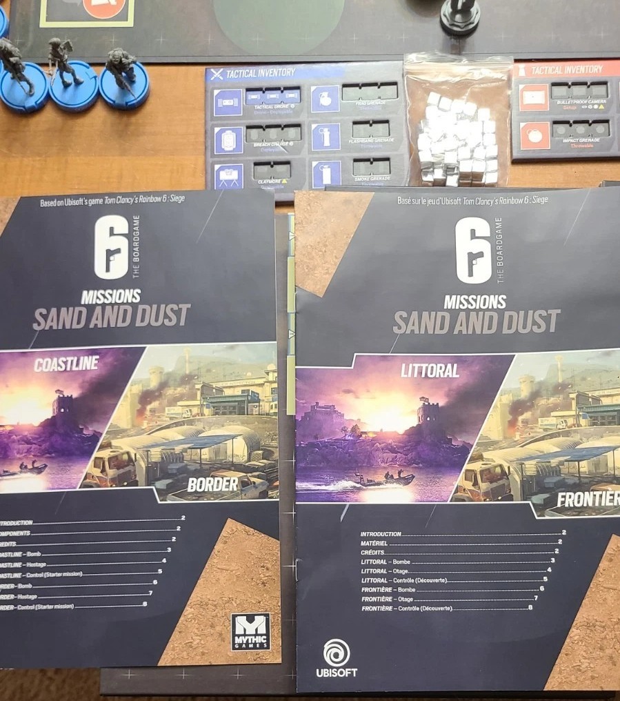 rainbow six siege board game: base game plus all maps and year 1 to 5 operators