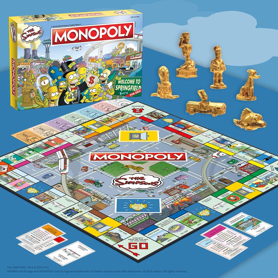 The Simpsons Monopoly Board Game 30th Anniversary Edition for 2 to 6 Players