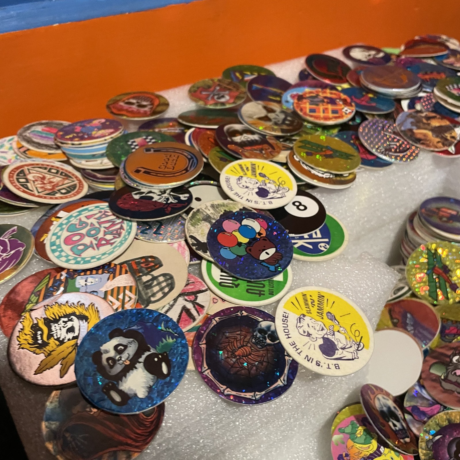 Rare lot of POG Slammers! 550+ POGs – Excellent Variety Of Milk Caps 90’s Fidget