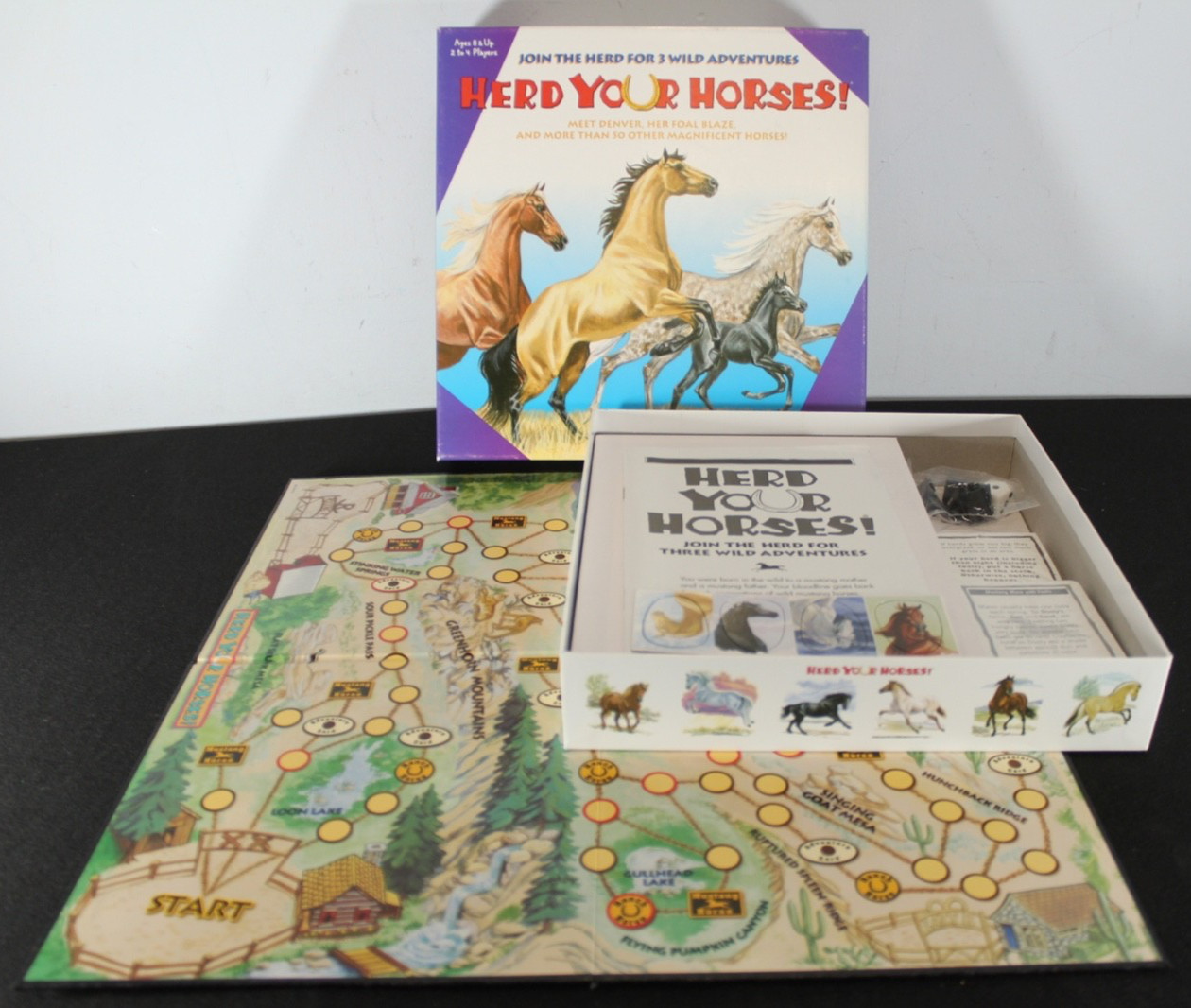 Herd Your Horses Board Game 3 Wild Adventures Aristoplay 2016 Sealed NEW OPEN BO