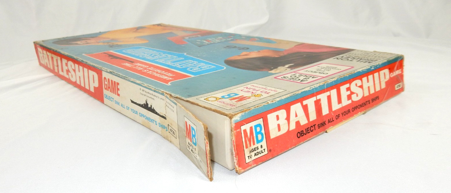 1967 Milton Bradley Battleship Board Game 4730 Vintage Incomplete 9/10 Ships