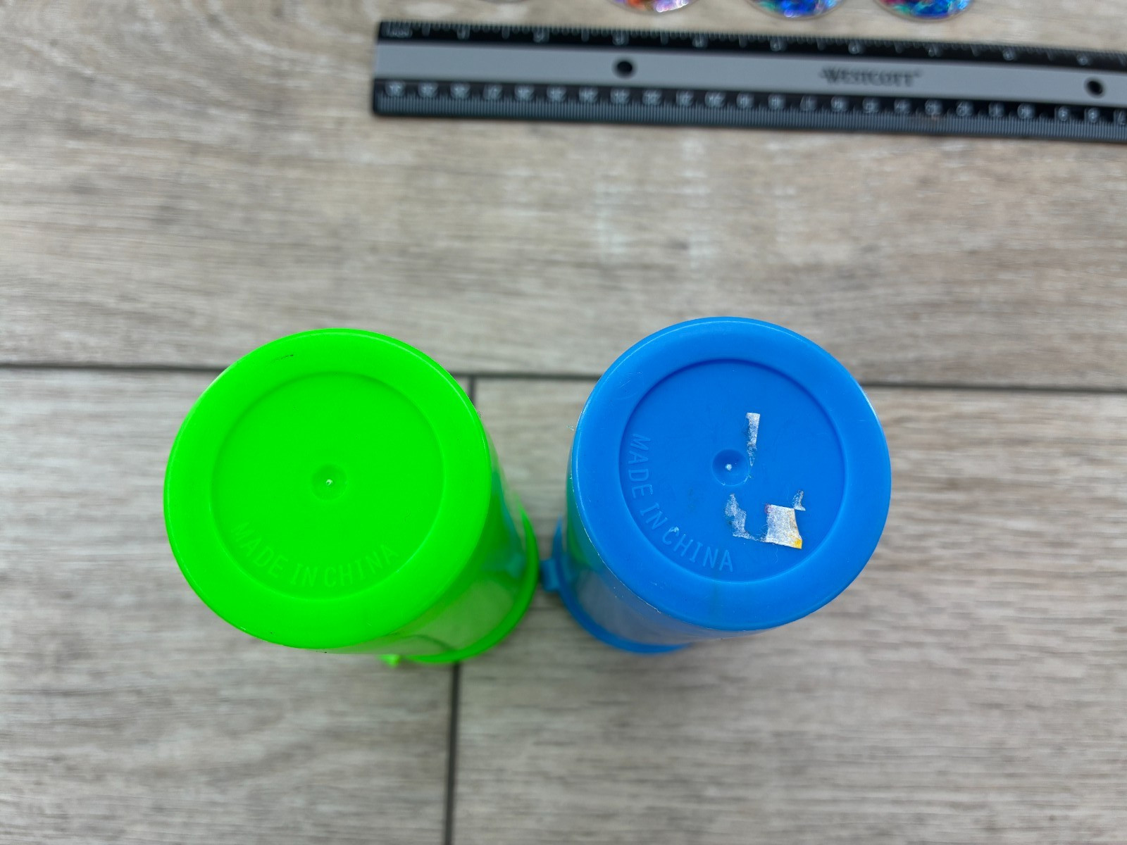 Vintage Superhero Holographic Reflective Pog Milk Cap Lot 1990s Two Containers