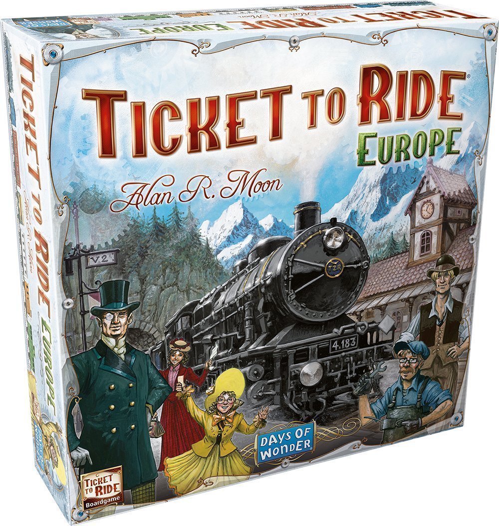 Ticket To Ride Europe Board Game Days Of Wonder Alan Moon Featured on TableTop