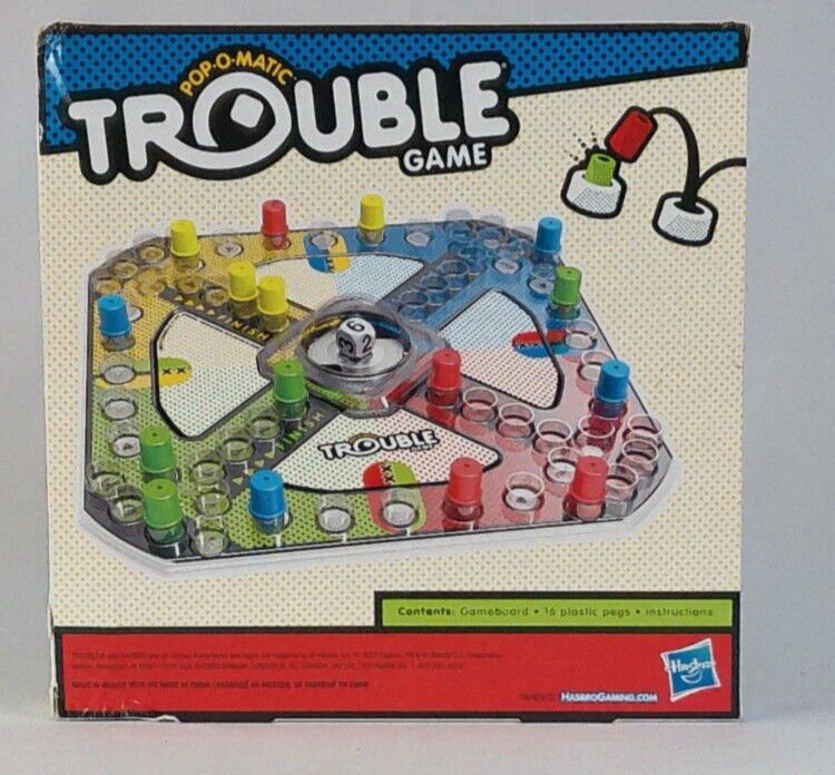 Trouble Board Game for Kids Ages 5 and Up 2-4 Players Hasbro Brand New