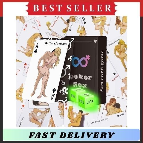54 Cards Sex Dice Set Couples Game Adult Body Parts Actions Date Night Gift