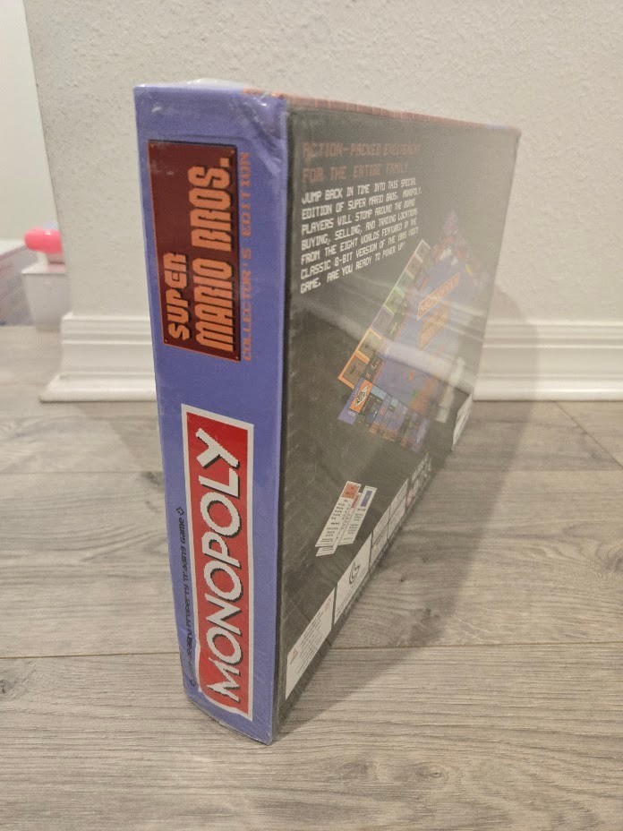Monopoly Super Mario Bros Collector’s Edition 8-Bit Board Game New