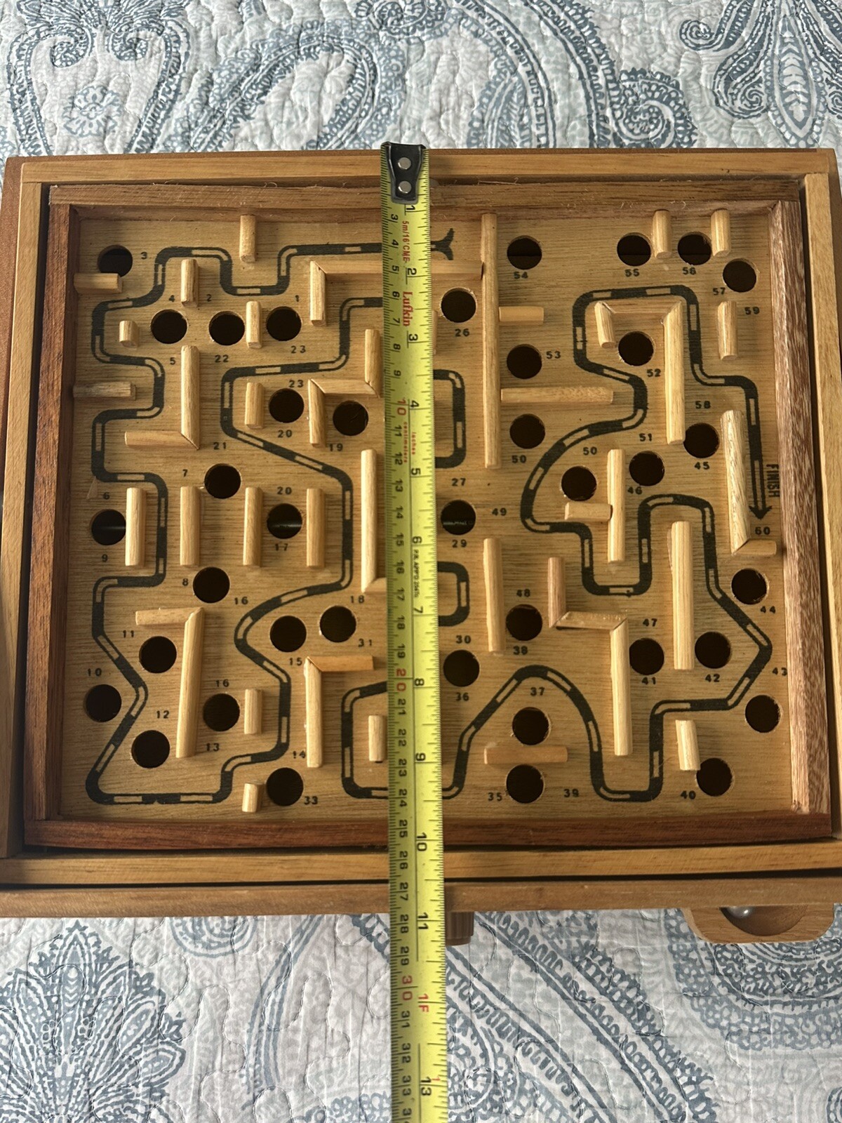 Vintage 1993 Labyrinth Premiere Edition by Cardinal Wooden Marble Game of Skill
