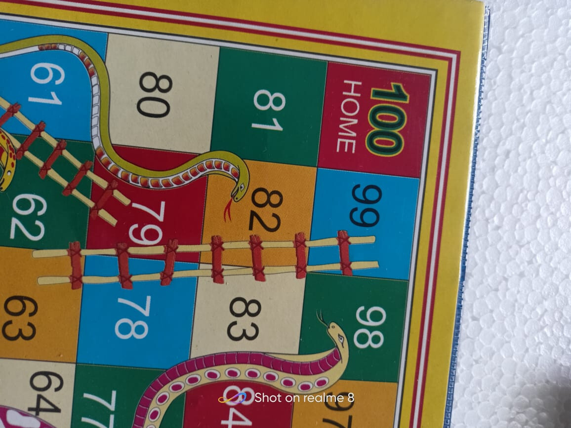Ludo Snake & ladders 35 x 35 cm Traditional FAMILY Board Games PACK OF 1 f/d-s