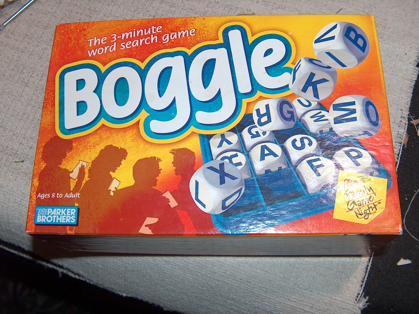 Parker Brothers BOGGLE Game For 2+ Players Ages 8~Adult – TAPE ON BOX