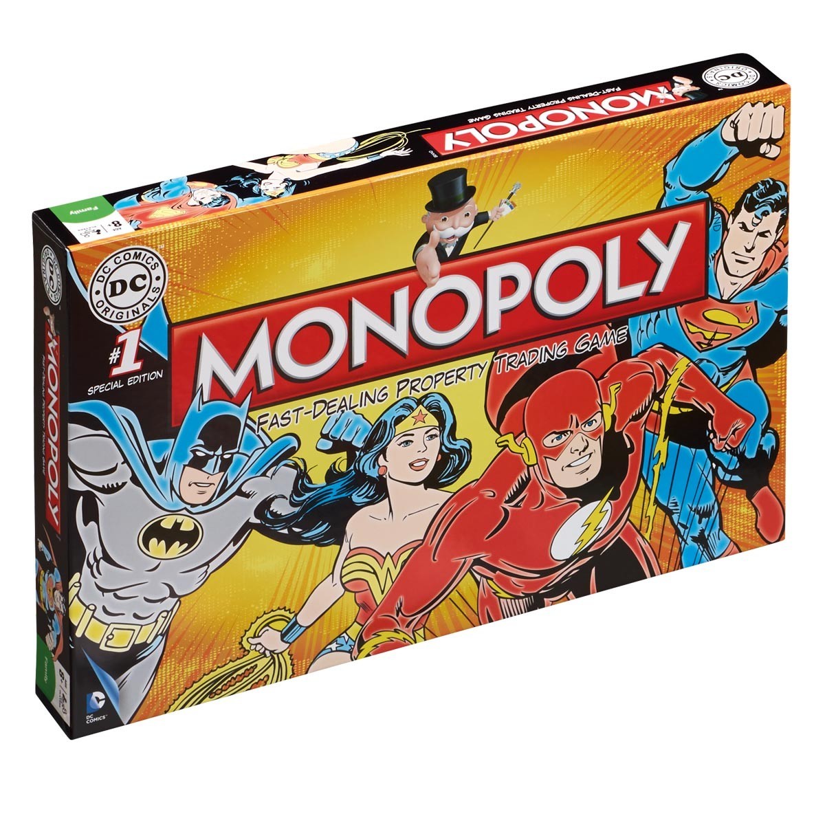 Monopoly DC Comics Special Edition Fast-Dealing Property Trading Board Game NEW