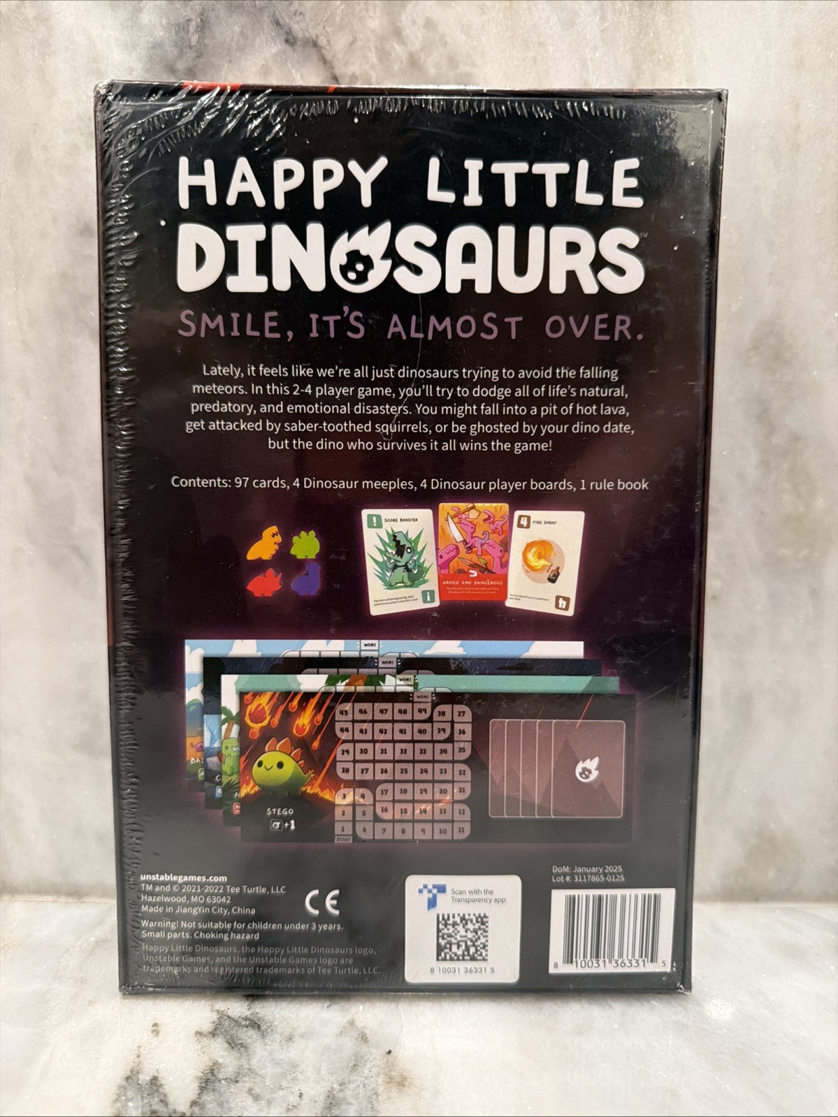 Happy Little Dinosaurs Smile, It’s Almost Over Unstable Games NEW