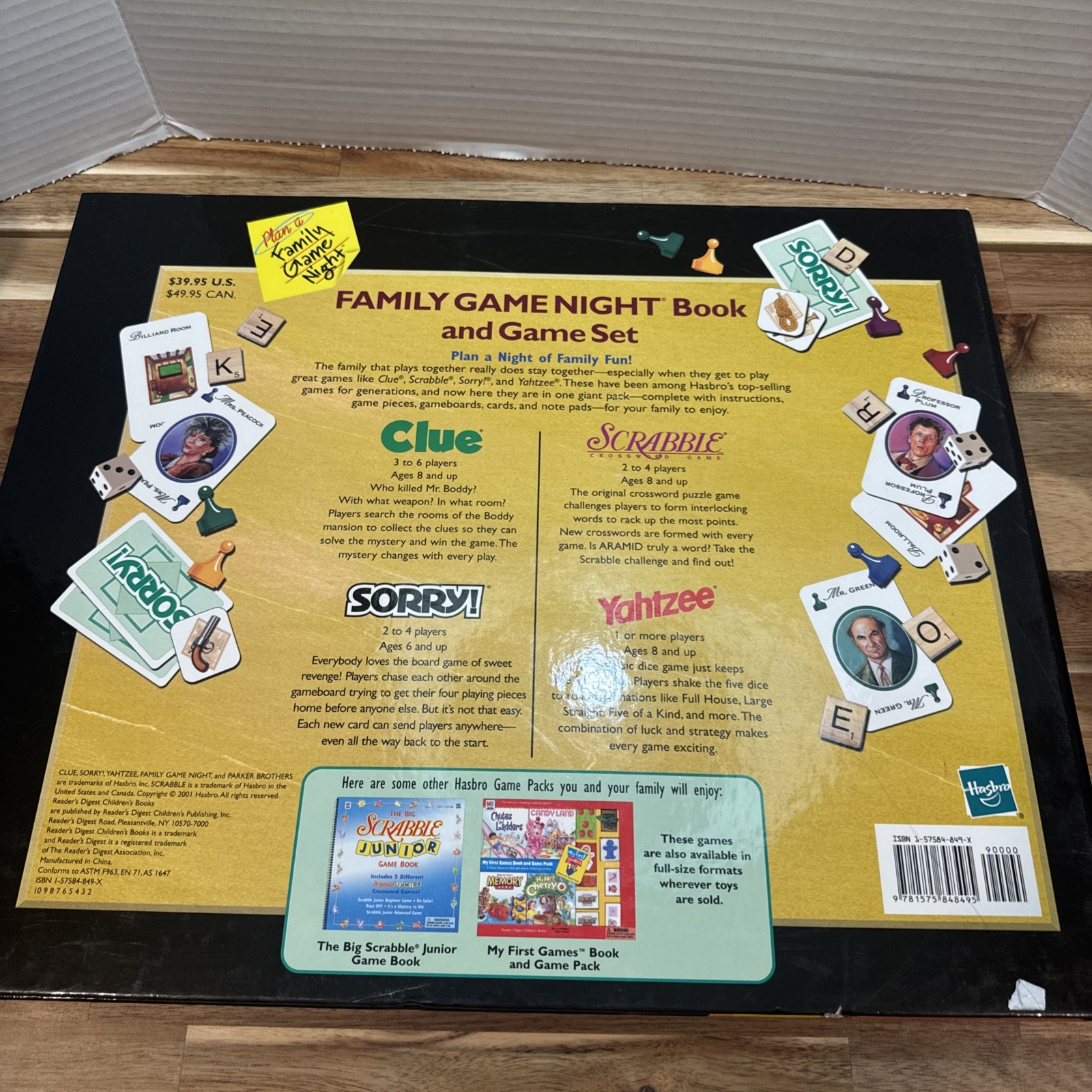 Milton Bradley Game Set 4 complete games in single pack complete New