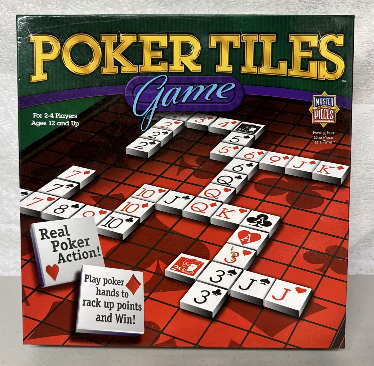 Poker Tiles Board Game 2005 NO BOARD JUST REPLACEMENT PIECES Age 12 Up