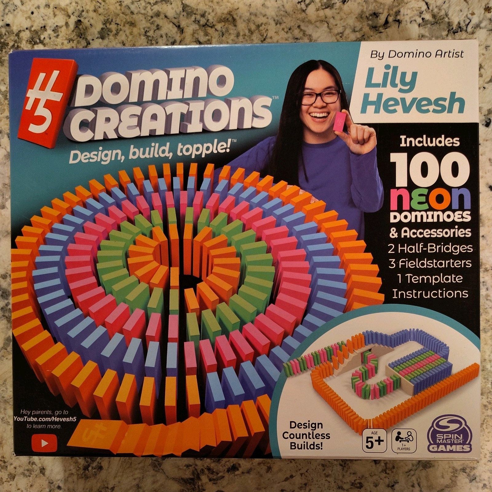 Domino Creations Neon 100 Spin Master Games Lily Hevesh H5