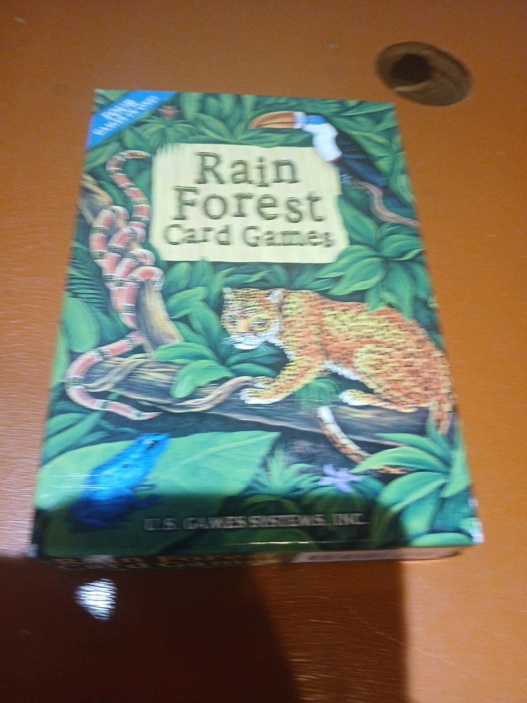 Rain Forest Card Games Four Games in One New Open Box U.S. Games System Inc UU