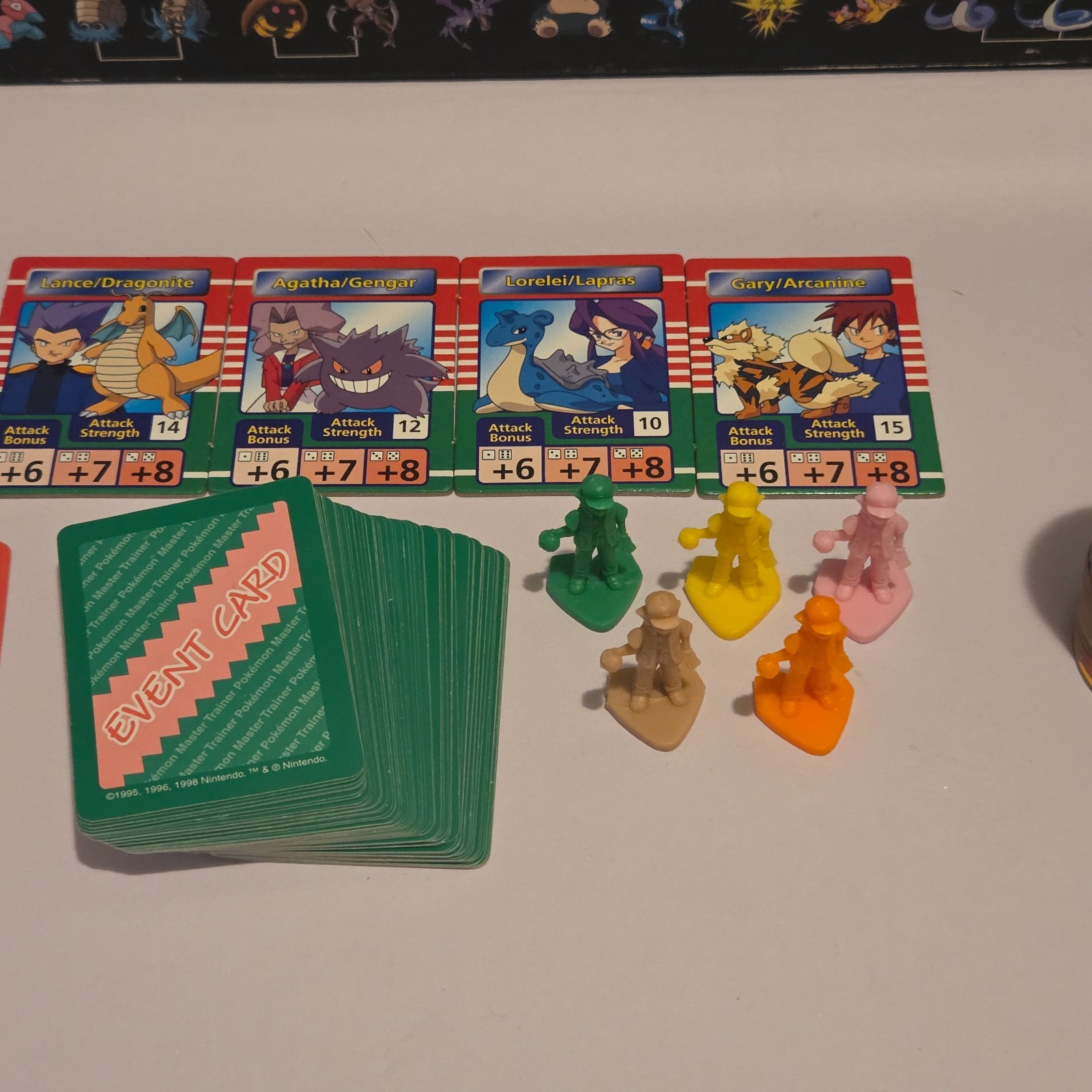 Vintage Hasbro Pokemon Master Trainer Game Board 1999 Edition 98% Complete