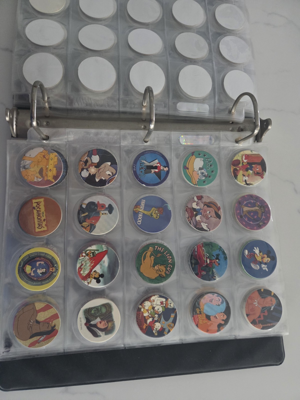 LOT of Vintage 1990’s POGS w/ Binder – 225 Pogs Total!