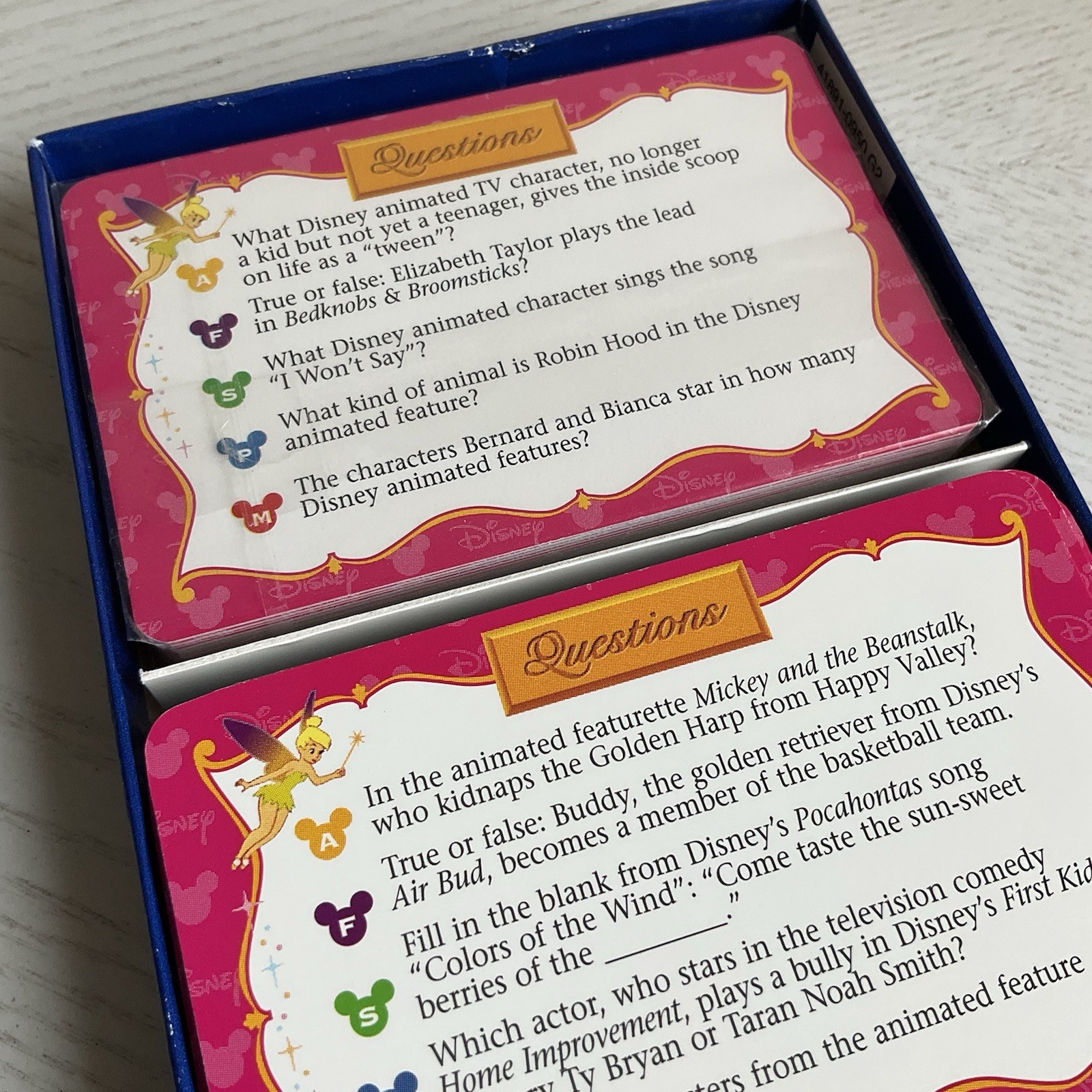 The Wonderful World of Disney Trivia Game 800 Questions Add-On Pack – 1998 – NEW