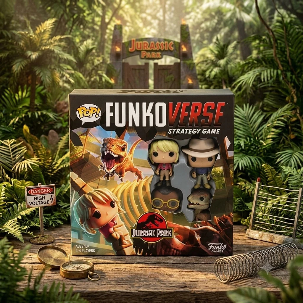 ©2020 Funko Pop FunkoVerse Jurassic Park 100 Strategy Game New