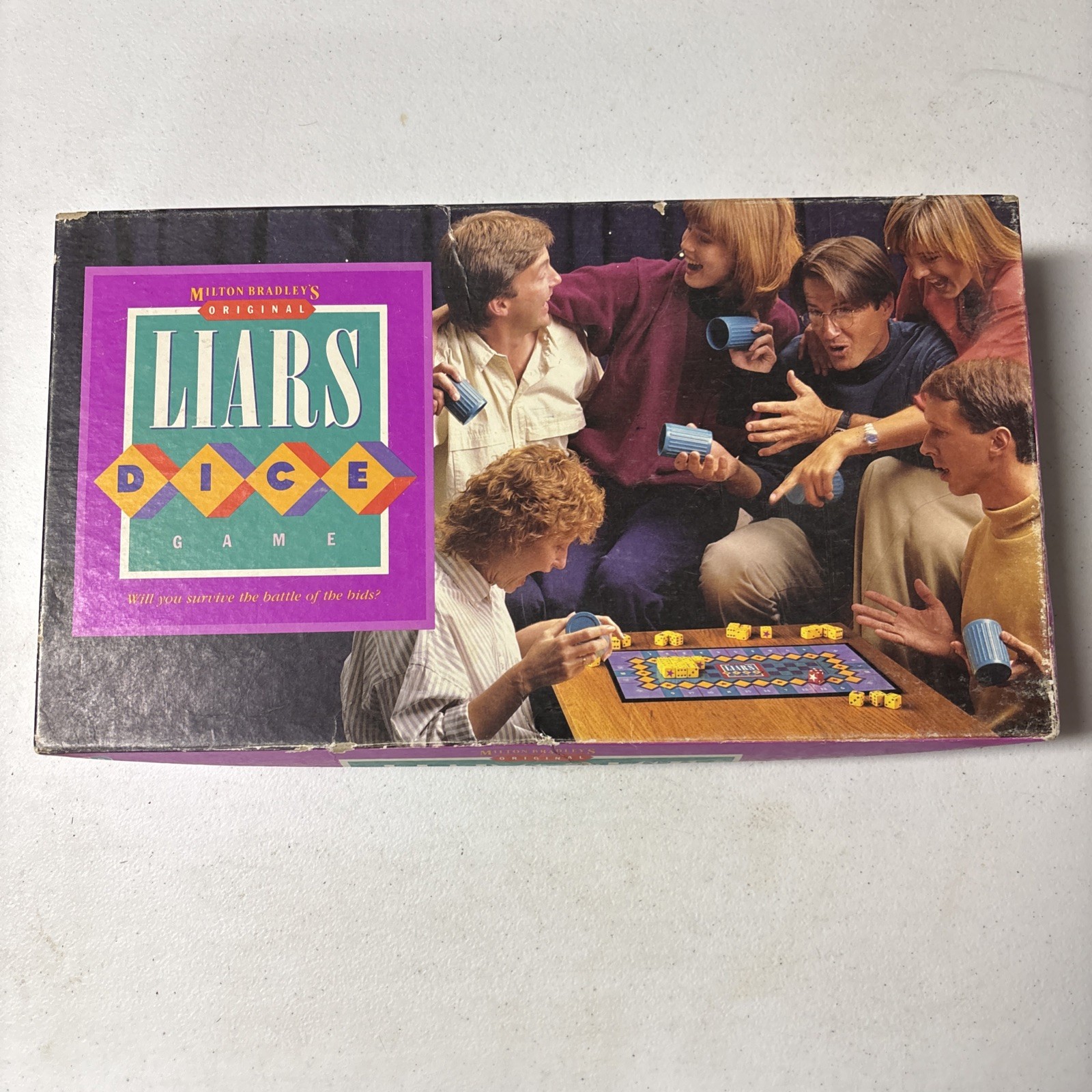 Milton Bradley Liar’s Dice 1987 Complete Dice Cups Vintage