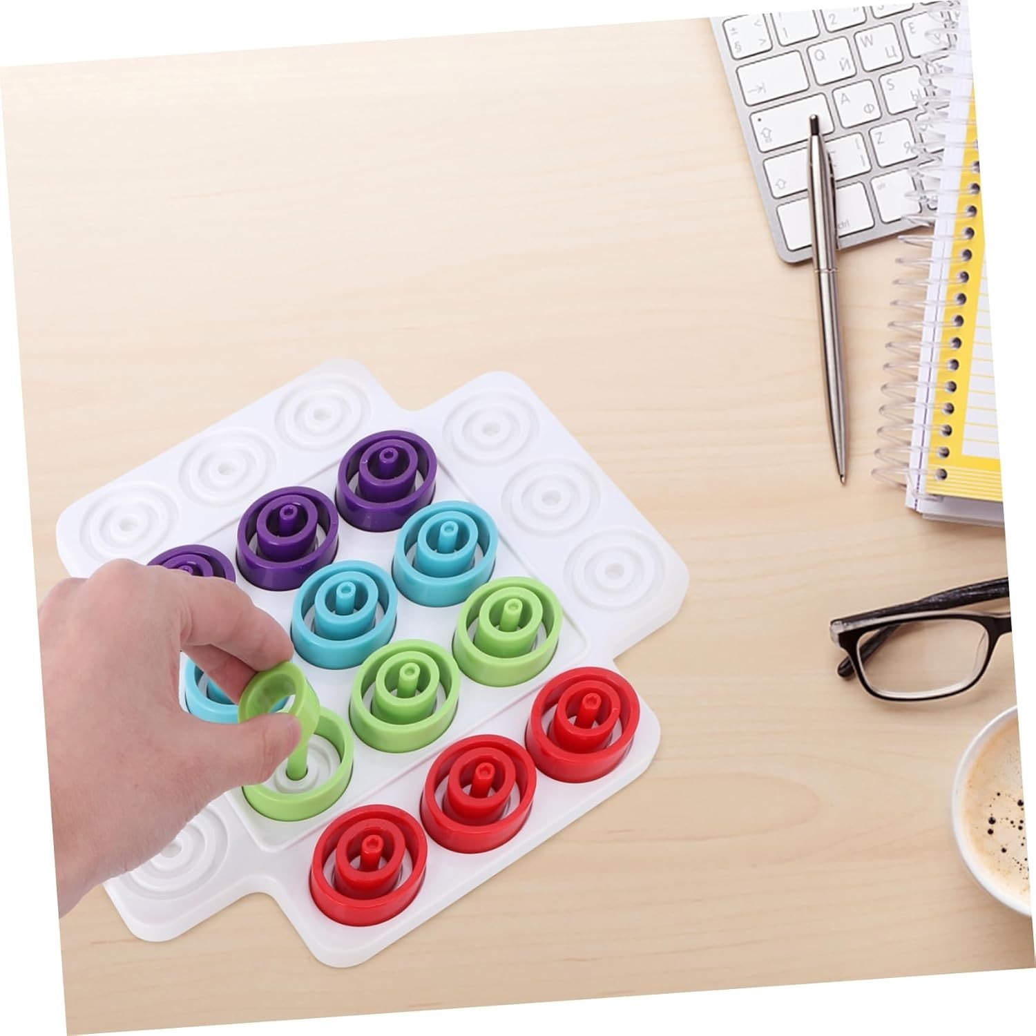 Color Matching Strategy Board Game – Plastic Puzzle Game for Kids & Family