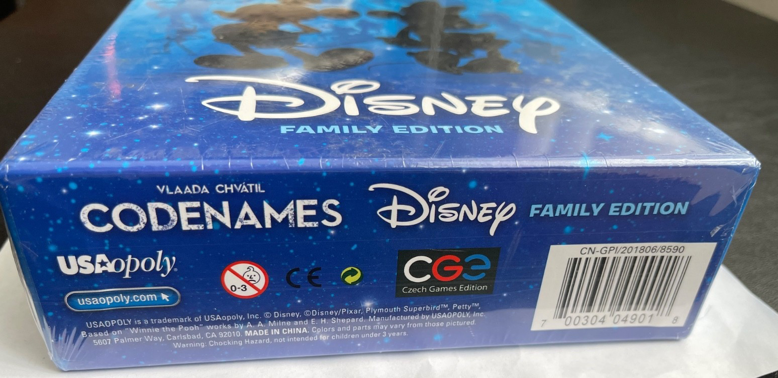 Codenames Disney Family Edition Board Game Vlaada Chvatil For All Ages SEALED