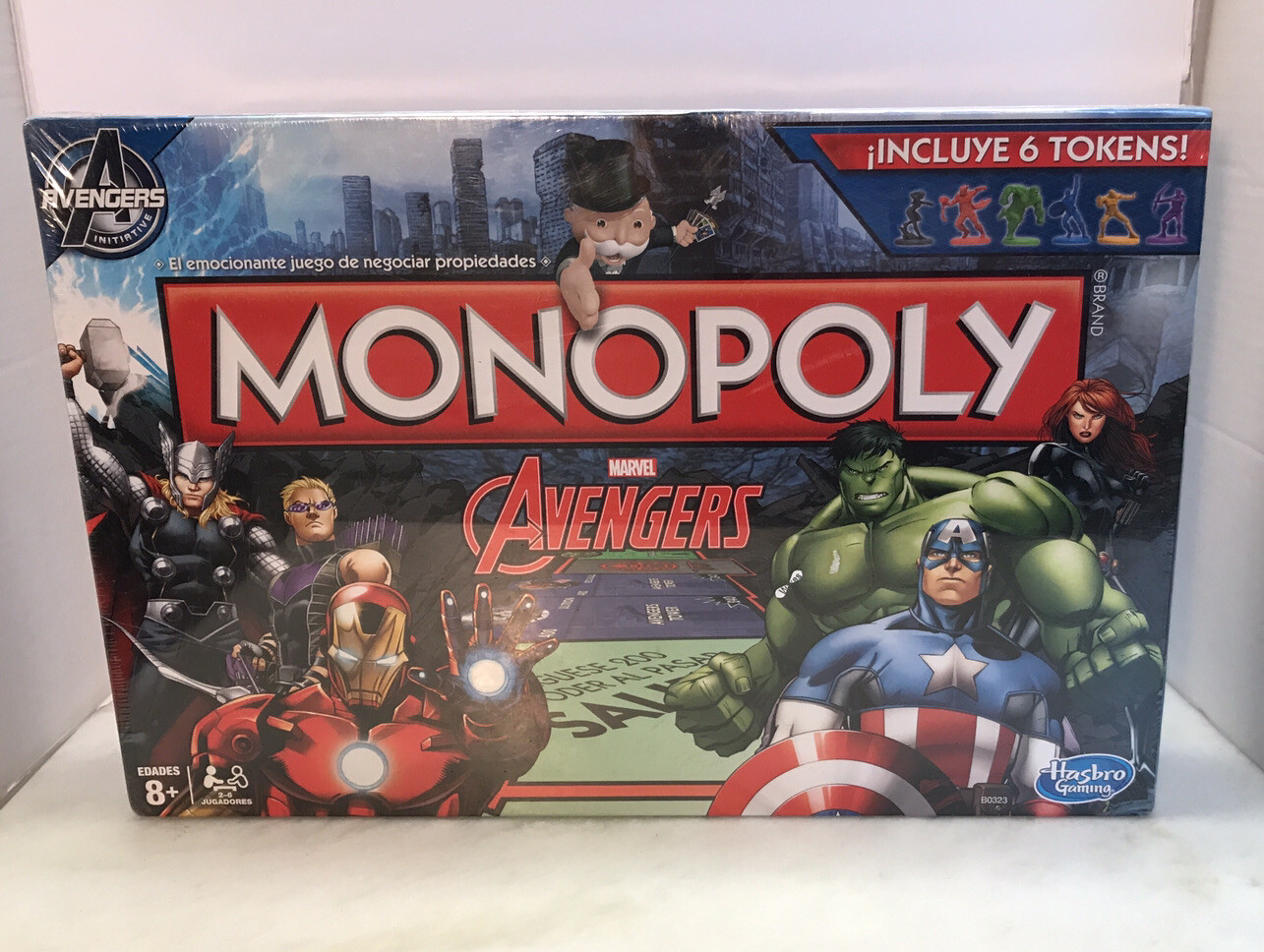 NOS 2014Hasbro Marvel Avengers Monopoly Game SPANISH Version Out of Print SEALED