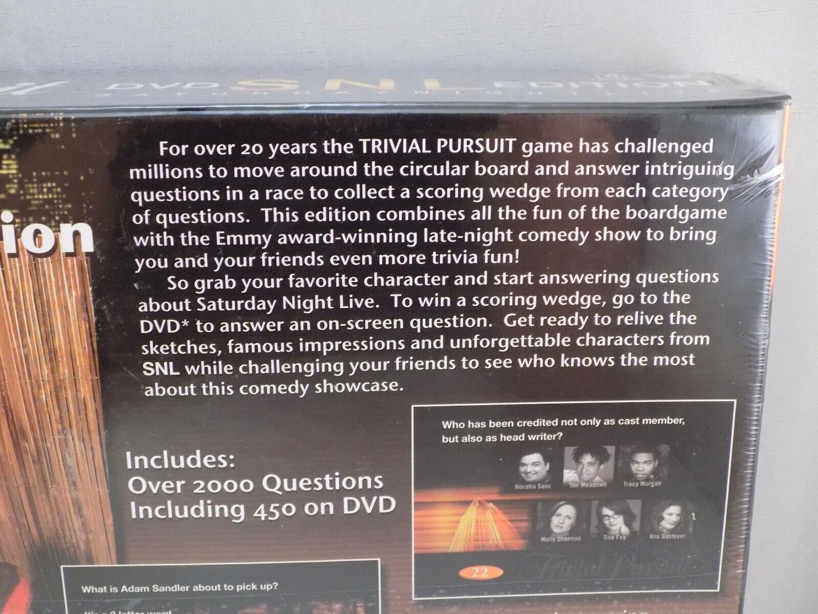 TRIVIAL PURSUIT SNL EDITION DVD TRIVIA BOARD GAME SATURDAY NIGHT LIVE NEW B01