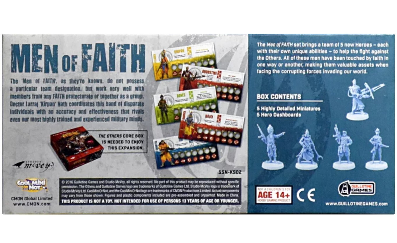 THE OTHERS: 7 Sins MEN OF FAITH C-Mon SEALED NEW!!