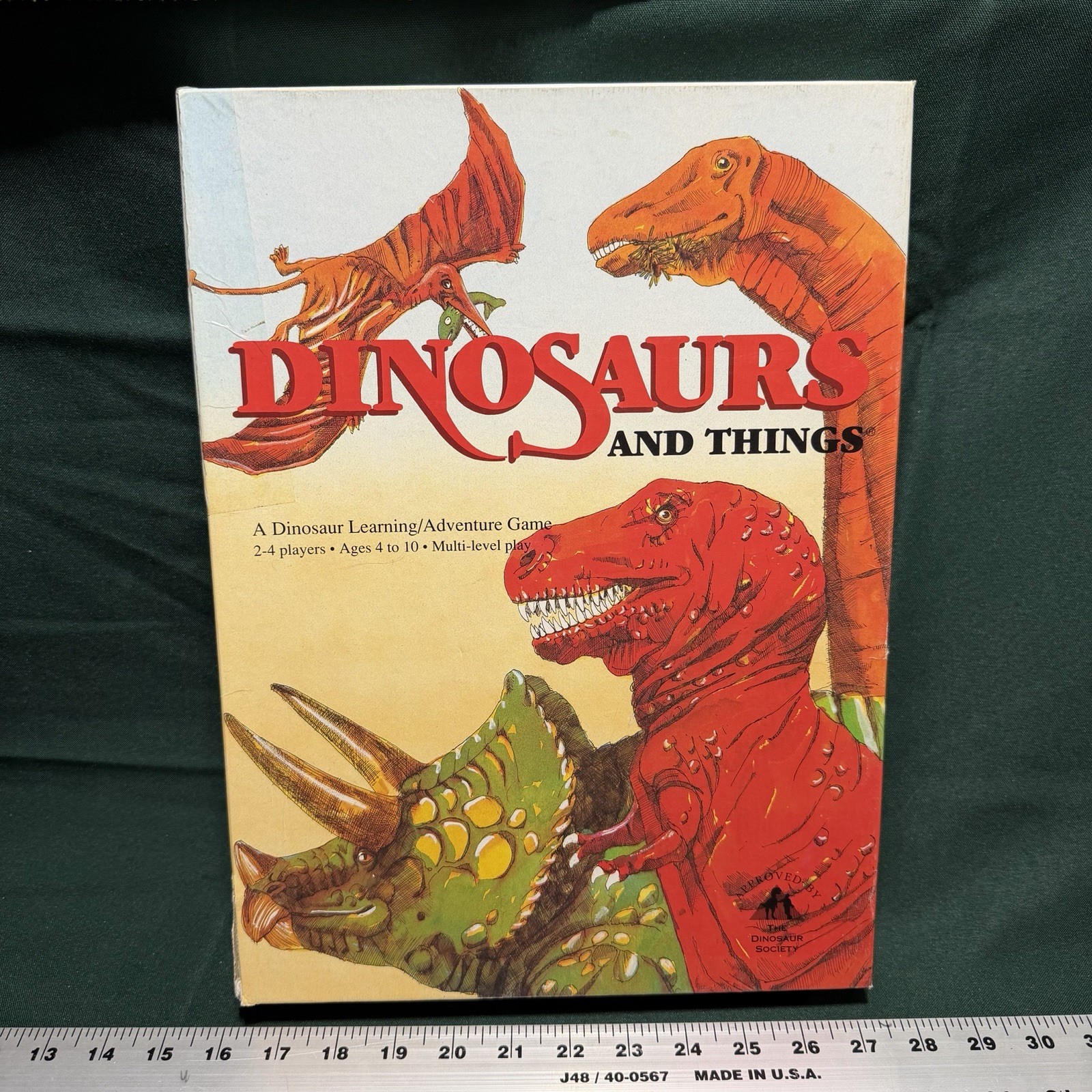 Vintage Dinosaurs and Things Puzzle Board Game – 1986 – Aristoplay – COMPLETE
