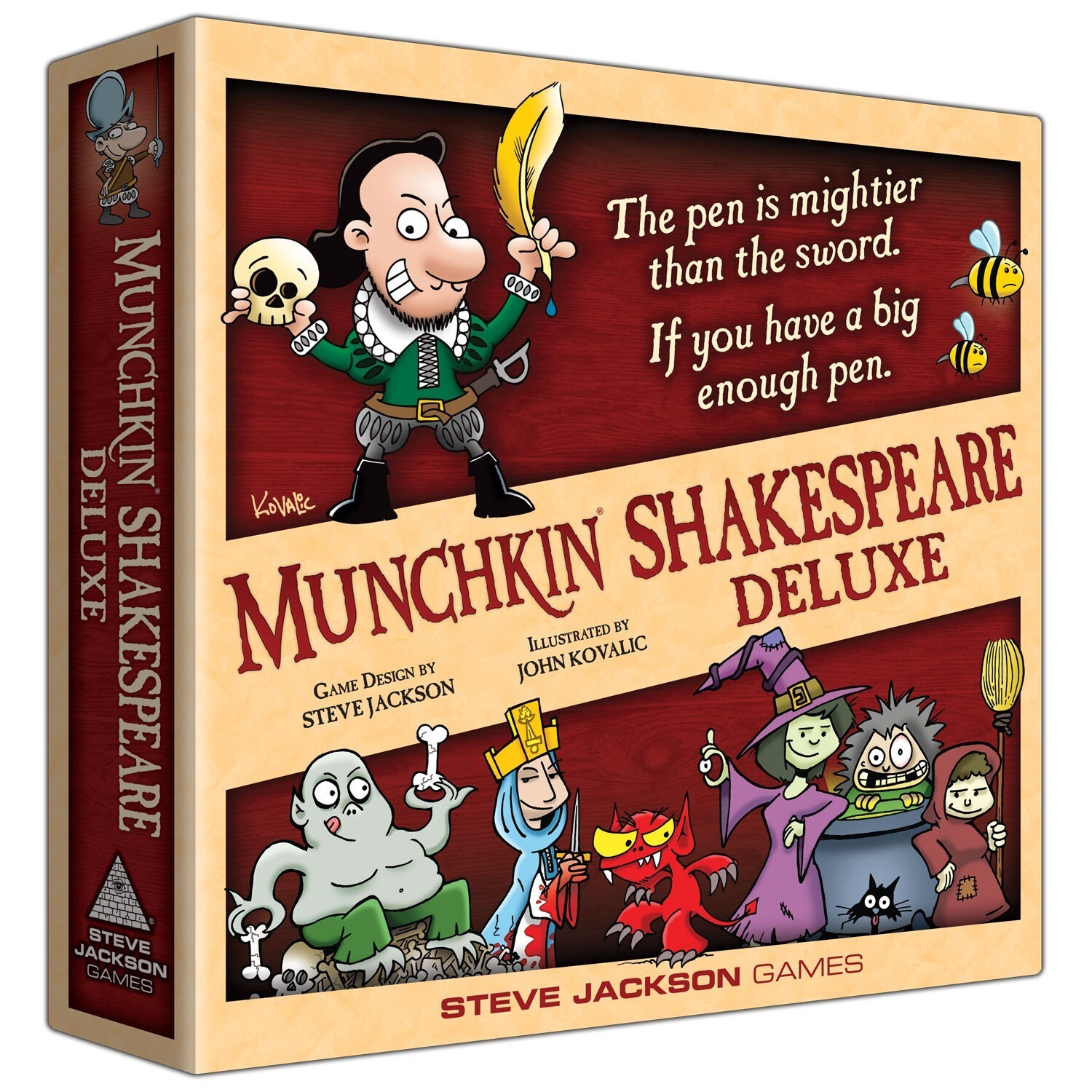 Munchkin Shakespeare Deluxe Board Card Game Swine Own Self Bookmark SJG-1564