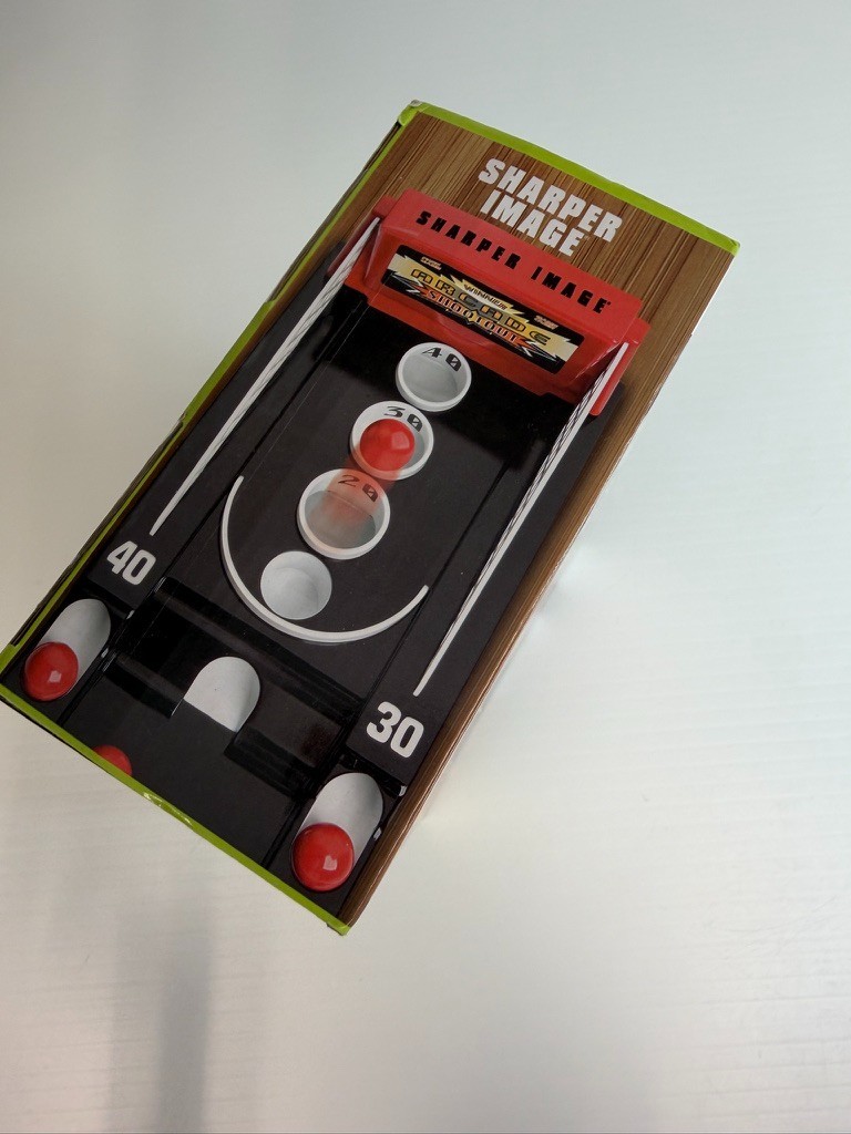 Sharper Image Desktop Arcade Shootout Challenge Game Play Collect Work Party Ni