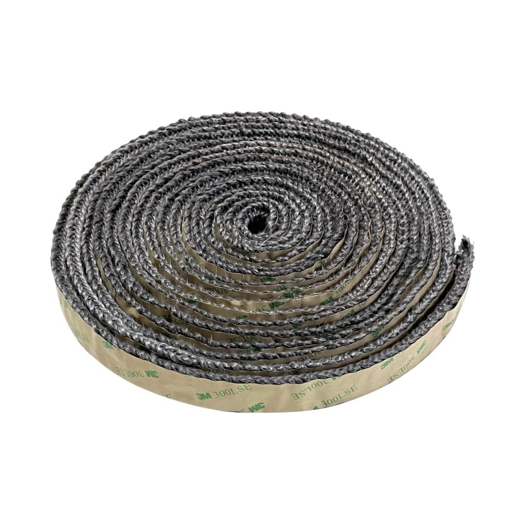 Protalwell Self Adhesive Stove Window Glass Gasket Tape, 1″ One Size, Gray