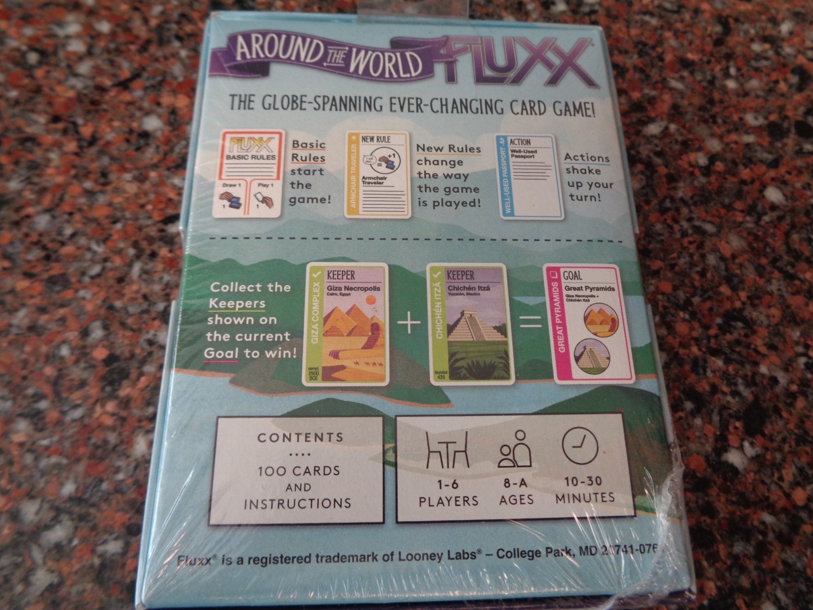 Around the World Fluxx Card Game Looney Labs Sealed Brand New