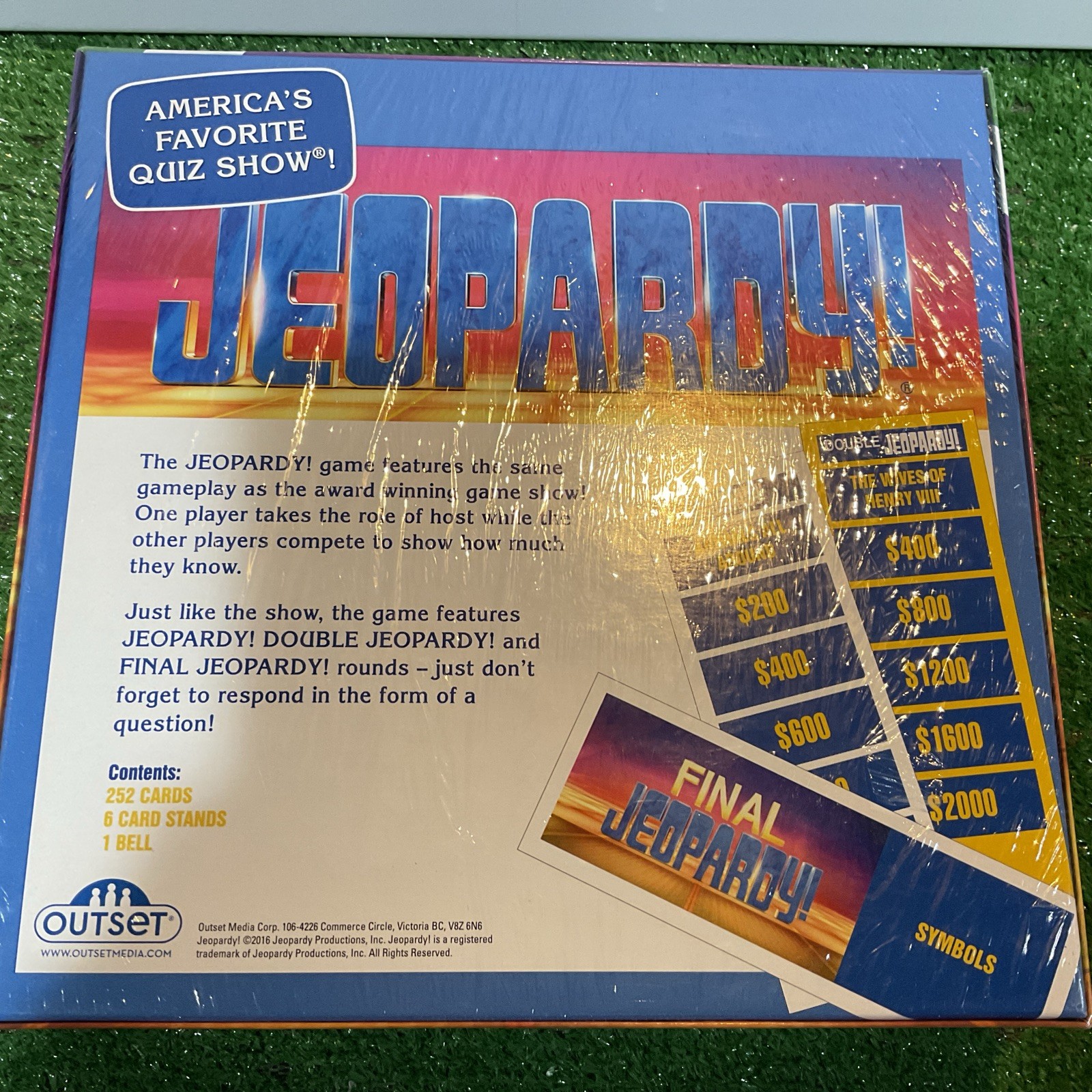 Jeopardy Deluxe Edition TV Quiz Show Family Game By Outset 2016 NEW SEALED
