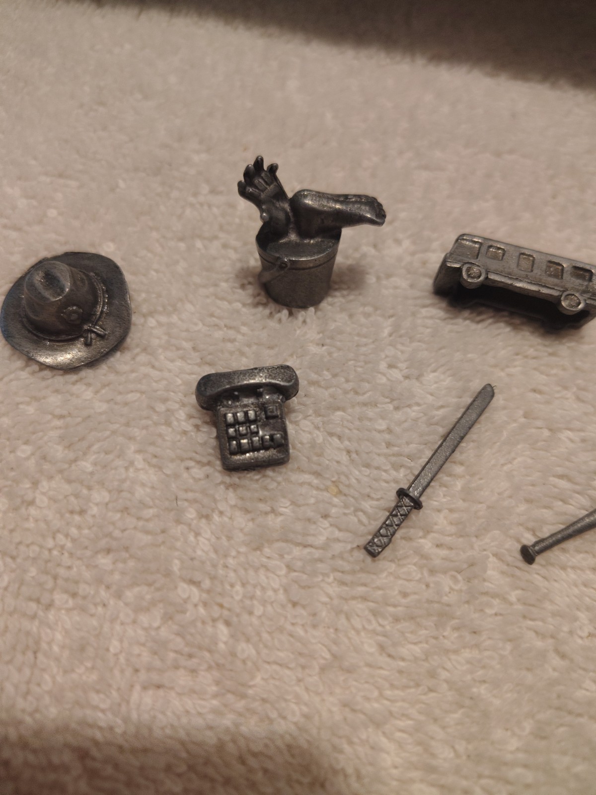 2013 Monopoly ~ Walking Dead Survival Edition ~ Replacement Parts ~ 6 x Tokens