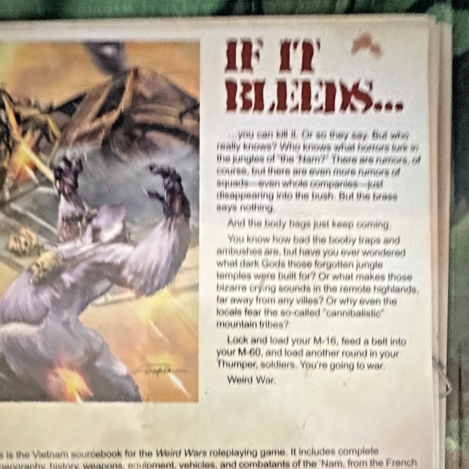 Savage Worlds Weird Wars: Tour of Darkness Hardcover RPG Sourcebook