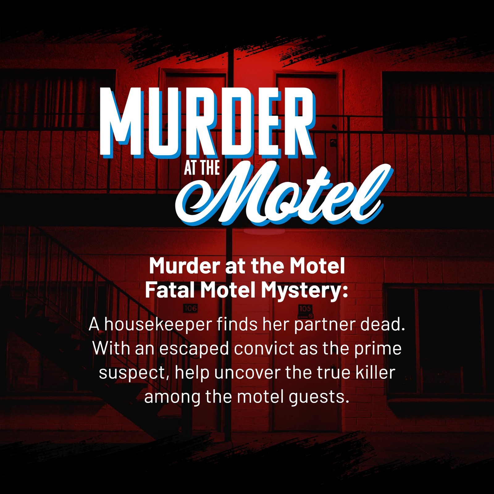 Hunt a Killer Murder at the Motel Immersive Mystery Board Game for 1-5 Players