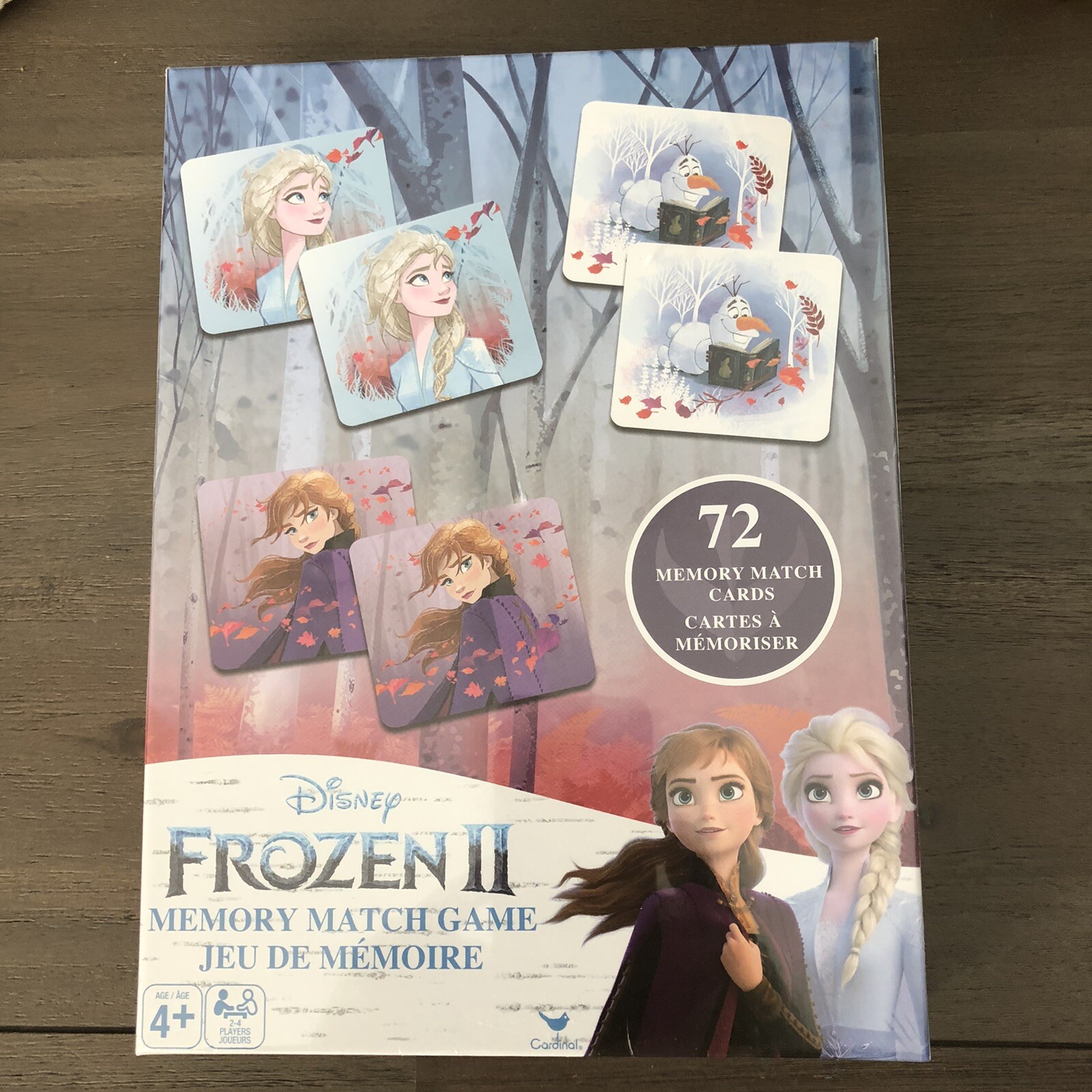 Frozen II Memory Match Game 72 Cards Elsa Anna Olaf Disney Movie