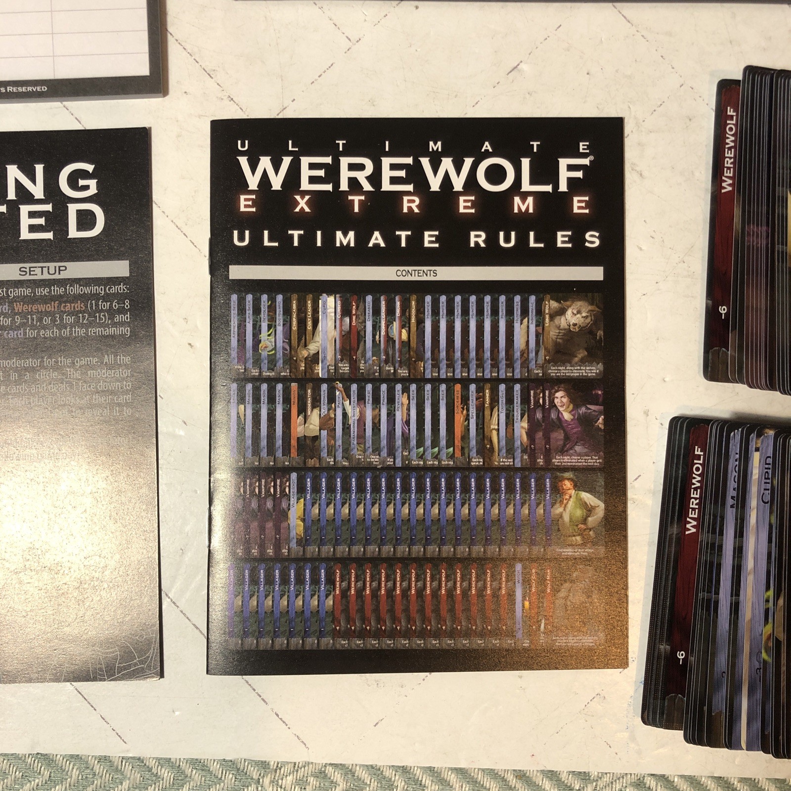 Ultimate Werewolf Extreme Edition Family Game Bezier Games Ted Alspach
