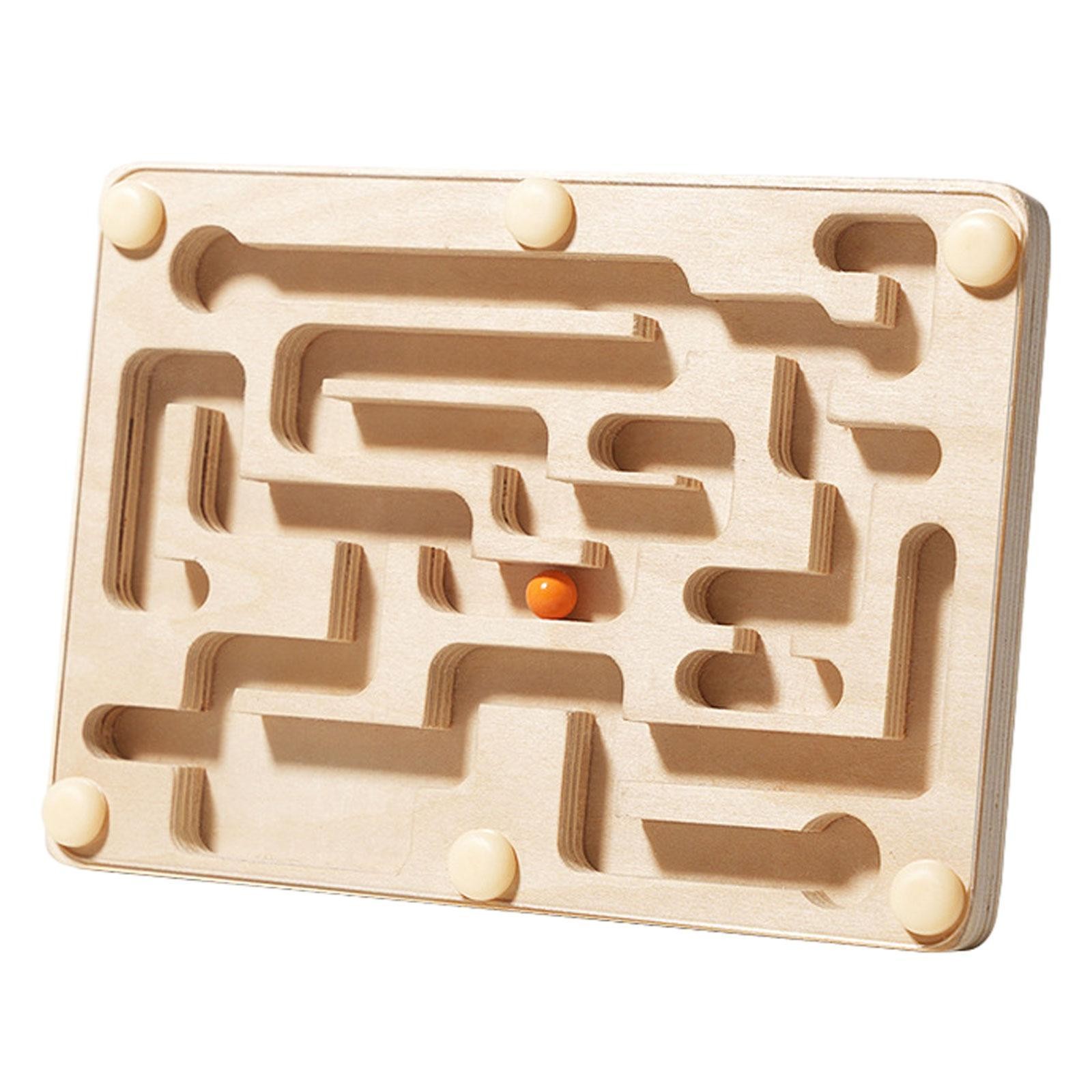 Marble Maze Labyrinth Board Game Preschool Traditional Game Balance Educational
